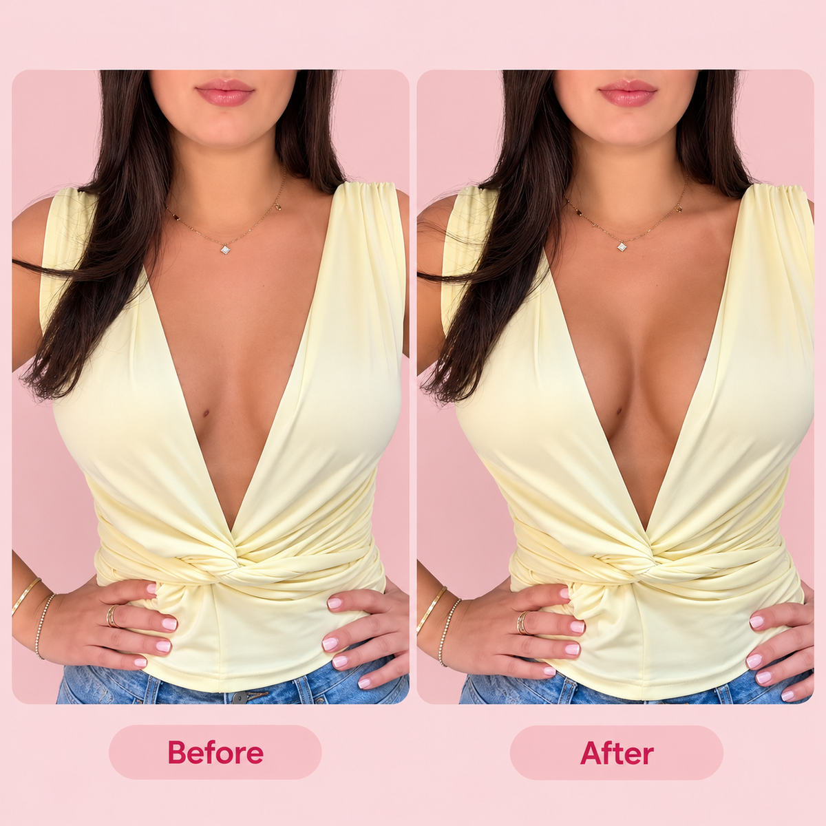 Perkie Invisible Lift – Reusable Silicone Boob Tape (6-Piece Set)