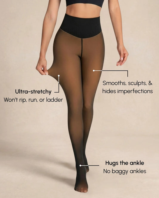 Cheeky Sculpt Fleece-Lined Tights