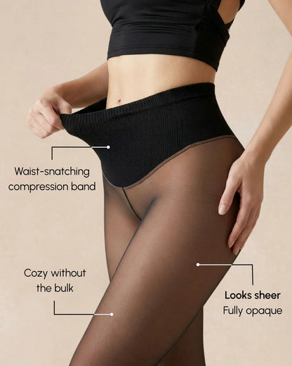 Cheeky Sculpt Fleece-Lined Tights