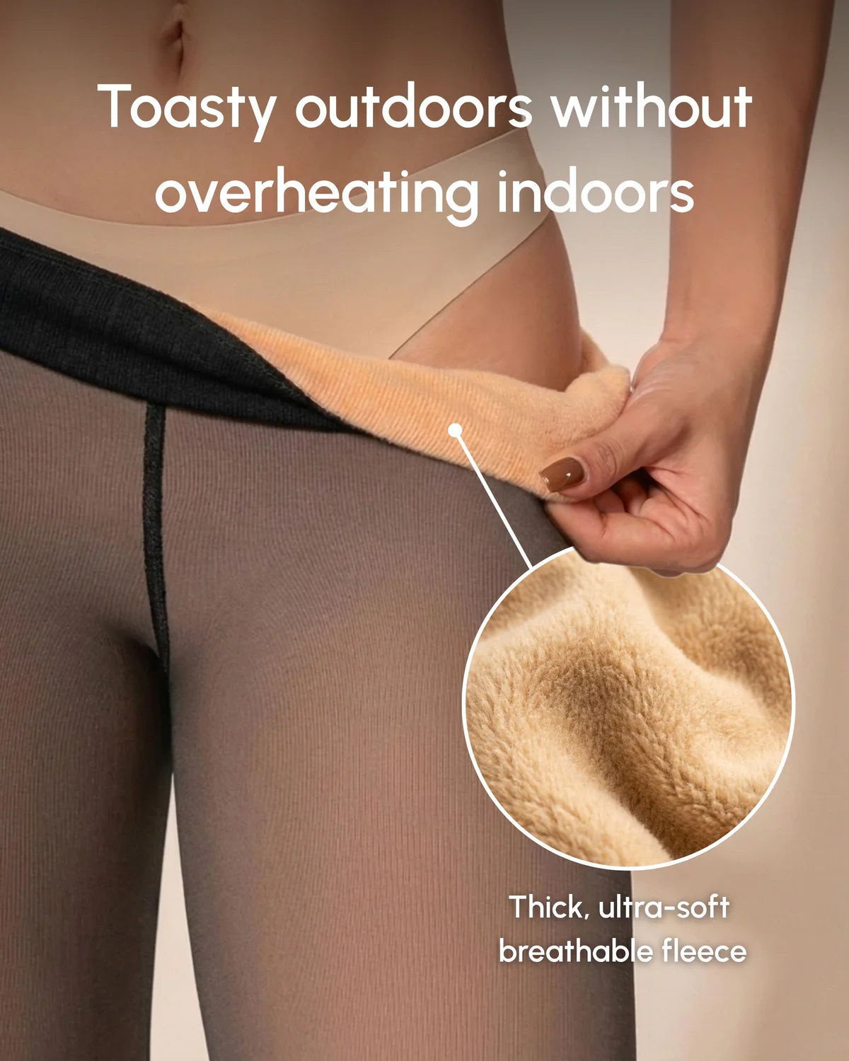 Cheeky Sculpt Fleece-Lined Tights